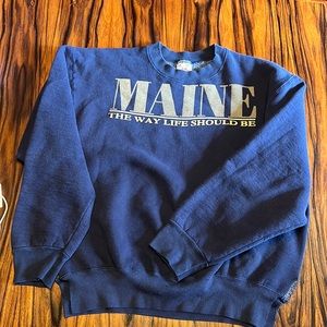 Heavyweight boxy vintage fruit of the loom state sweatshirt
